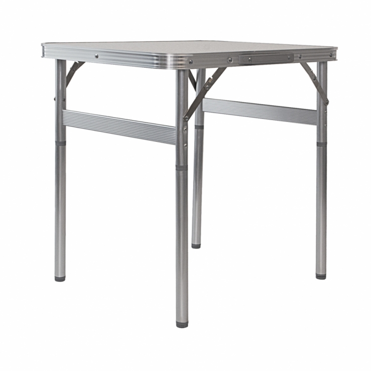 Folding Aluminum Table, MDF Tray 600x450x250 / 590 mm, Camping // Palissad