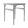 Folding Aluminum Table, MDF Tray 600x450x250 / 590 mm, Camping // Palissad