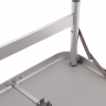 Table pliante en aluminium, plateau en MDF 600x450x250/590 mm, Camping// Palissad
