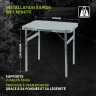 Table pliante en aluminium, plateau en MDF 600x450x250/590 mm, Camping// Palissad