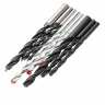 Un set de exercitii pe beton 5-6-8 mm, metal 5-6-8 mm, lemn 5-6-8 mm, 9 buc, cilindrice sparta sparta