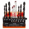 Un set de exercitii pe beton 5-6-8 mm, metal 5-6-8 mm, lemn 5-6-8 mm, 9 buc, cilindrice sparta sparta