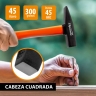 Martillo de maquinista, 300 g, mango de fibra de vidrio recubierto de goma Sparta