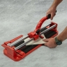 Coupe-carreaux 400 x 16 mm, banc coulé, chariot sur roulements, poignée renforcée // MTX