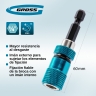 Adaptador de puntas con limitador y doble iman, 1/4" Gross