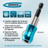 Adaptador de puntas con soporte y doble iman, 1/4" Gross