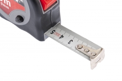 Рулетка Continuous fixation, 5 м х 19 мм, двухкомпонентный корпус, плавная фиксация// MTX