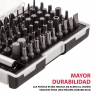 Juego de puntas con soporte magnetico, CrV, 61 uds. Matrix