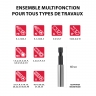 Jeu d'embouts avec support magnétique, CrV, 61 pcs// Matrix