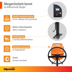 Betonkevero CM-200S, 200 l, teljesitmeny 800 W// Sparta