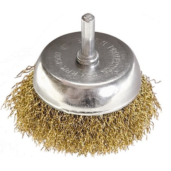 O perie pentru un exercitiu, 50 mm, „cupa” Cu un ac de par, matricea de sarma rasucita asezata