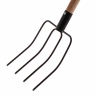 4-horned fork, hay, 210x310x1400 mm, wooden handle, Russia // Sibrtech