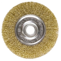 Perie USHM, 100 mm, aterizare 22,2 mm, matrice de sarma plana, din alama