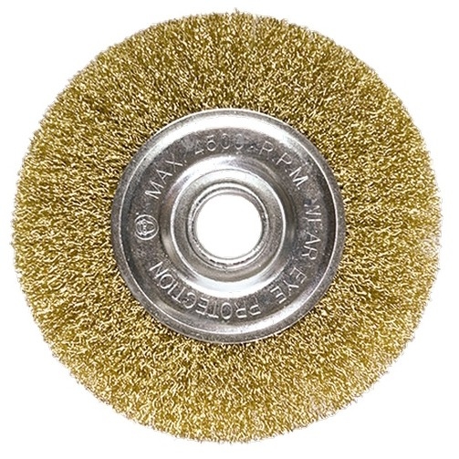 Perie USHM, 100 mm, aterizare 22,2 mm, matrice de sarma plana, din alama