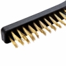 Un set de perii, 3 buc, metal cu maner din plastic, matrice mare