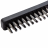 Un set de perii, 3 buc, metal cu maner din plastic, matrice mare