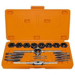 Un set de robinete si moare M3-M12, suport de metica Dick, 20 de obiecte, sparta de box din plastic