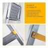Escabeau, 4 Marches, aluminium