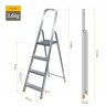 Escabeau, 4 Marches, aluminium