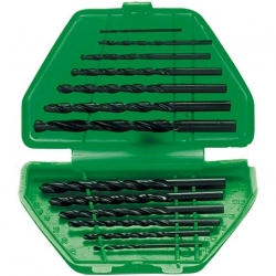 Set de exercitii metalice, 1,5-6,5 mm, (dupa 0,5 mm), 13 buc, box din plastic, cilindrica sparta sparta