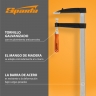Abrazadera en forma de F, 500 x 120 x 570 mm Sparta