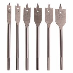 Beches set for wood, 10-12-16-18-20-25 mm, 6 pcs. Cambrion has 6 sparts // sparta