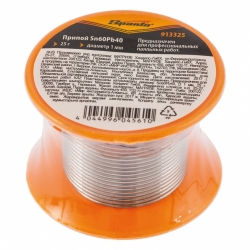 Solder SN60pb40, d 1 mm, 25 g, pe bobina de plastic din Sparta