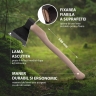 Topor forjat, complet, 890/1200 g, mâner din lemn, 500 mm, AO, (Izhevsk)// Russia