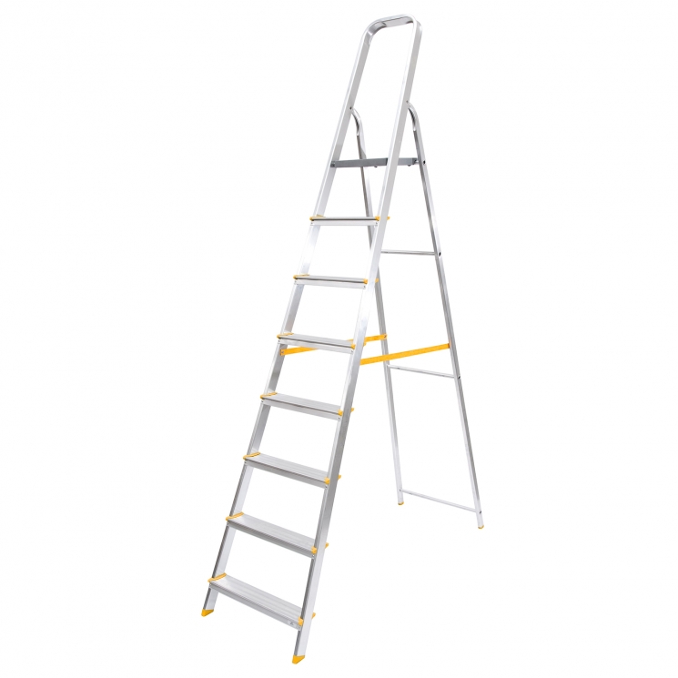 Escabeau, 8 Marches, aluminium