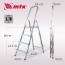 Echelle MTX, 4 marches, aluminium
