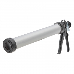 Pistola para calafatear, 750 ml, "cerrada", cuerpo de aluminio, vastago redondo 8 mm Sparta