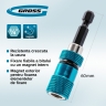 Адаптер для бит с ограничителем и двойным магнитом, 1/4"// Gross 1 1