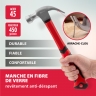 Marteau piqueur, 450 g, tête avec aimant, manche caoutchouté en fibre de verre // Matrix