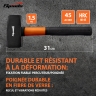Marteau, 1500 g, manche caoutchouté en fibre de verre// Sparta