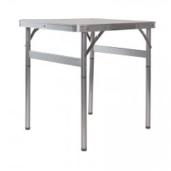 Masa plianta din aluminiu, blat MDF 600x450x250/590 mm, Camping// Palisad