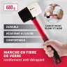 Maillet en caoutchouc, 680 g, caoutchouc noir et blanc, manche en fibre de verre // Matrix