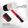 Maillet en caoutchouc, 680 g, caoutchouc noir et blanc, manche en fibre de verre // Matrix