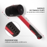Maillet en caoutchouc, 450 g, caoutchouc noir, manche en fibre de verre// Matrix