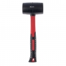 Maillet en caoutchouc, 680 g, caoutchouc noir, manche en fibre de verre// Matrix