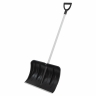 Plastic snow shovel, 530x375x1400 mm, aluminum handle, Russia // Sibrtech