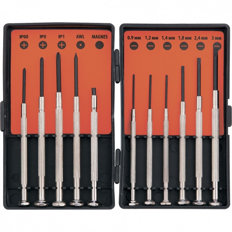 Set de surubelnite pentru mecanici precise, 11 PC -uri, Sparta