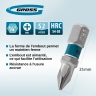 Jeu d'embouts PH1 x 25, acier S2, 10 pcs. Gross