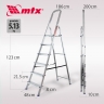 Scara MTX, 6 trepte, aluminiu