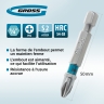  Jeu d'embouts PH2 x 50, acier S2, 10 pcs. Gross