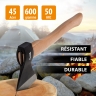 Hache, 600 g, complète, forgée, manche en bois // Sparta