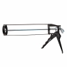 Caulk gun, 310 ml, "skeletal" reinforces with lock, stem 6 sides 7 mm // sparta