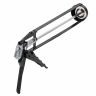 Caulk gun, 310 ml, "skeletal" reinforces with lock, stem 6 sides 7 mm // sparta