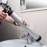 Caulk gun, 750 ml, "farm", aluminum body, Round rod 8 mm // Sparta